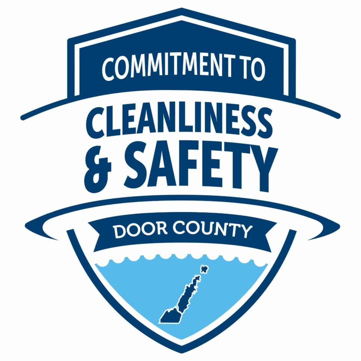 Door County Commitment to Cleanliness and Safety Logo